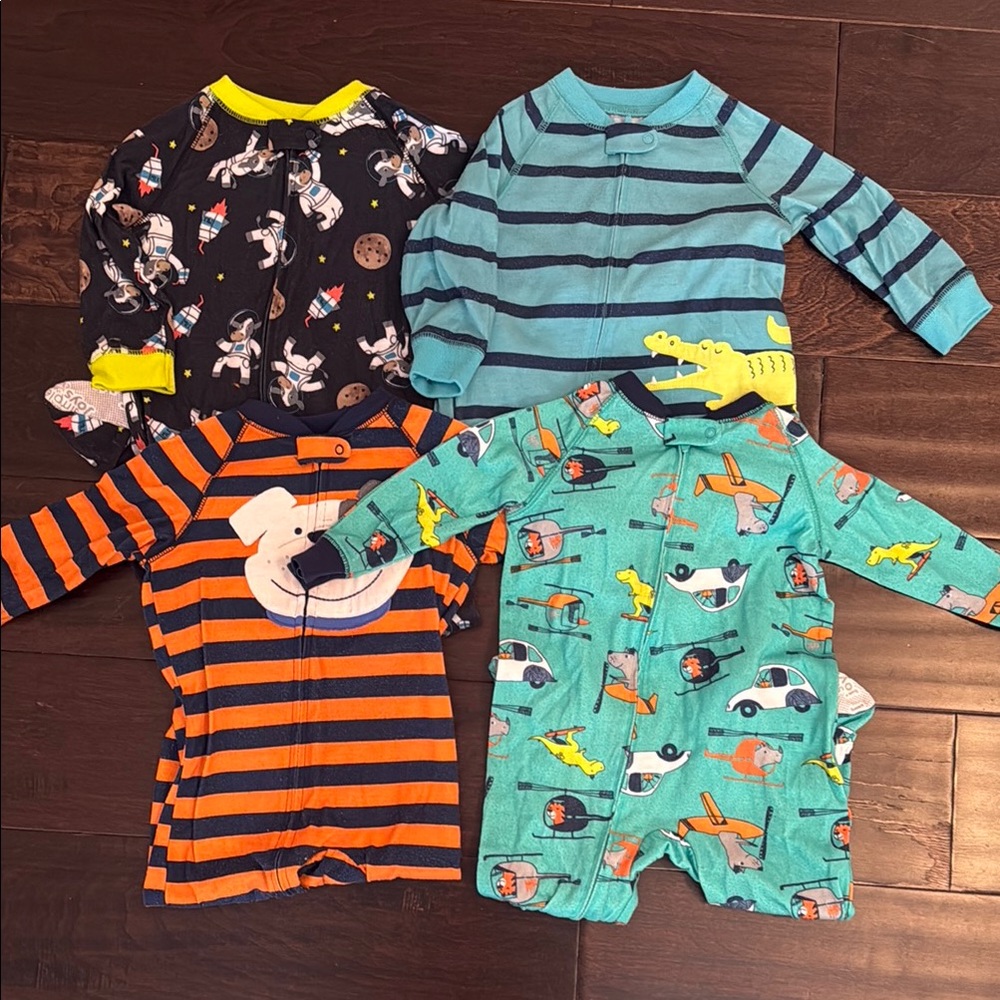 Large Bundle of Simple Joys by Carter's Baby Sleep and Play Footie Pajamas